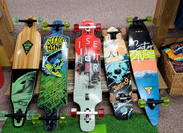 surf style longboard skateboards