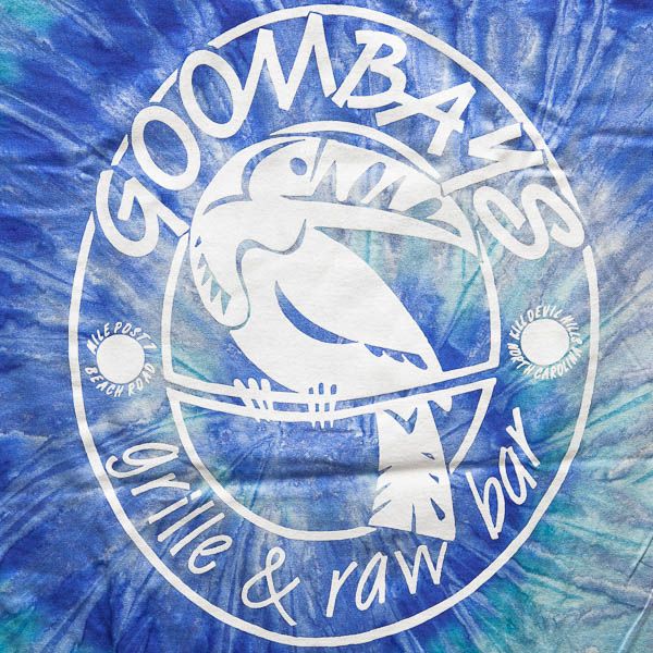 Adult Tie Dye Tee Goombays Grille & Raw Bar Outer Banks Shopping